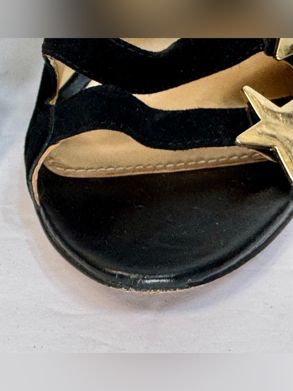 Katy Perry Collections Black Suede Strappy Stiletto Sandals - Picture 7 of 12